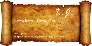 Kerekes Jarmila névjegykártya
