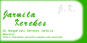 jarmila kerekes business card